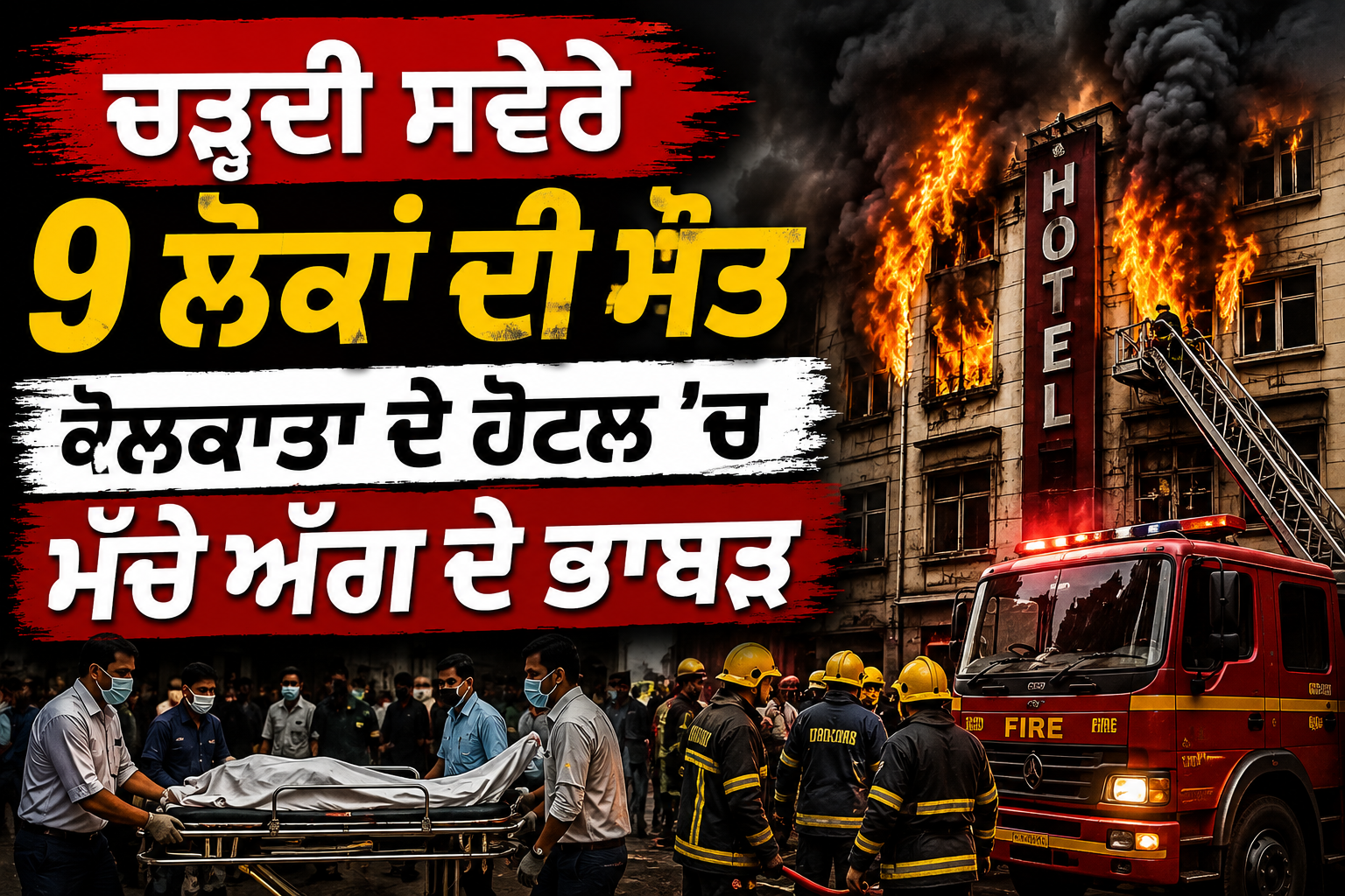 ਕੋਲਕਾਤਾ ਦੇ ਹੋਟਲ ’ਚ ਭਿਆਨਕ ਅੱਗ, 9 ਲੋਕਾਂ ਦੀ ਮੌਤ